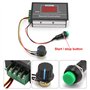Contrôleur de Vitesse du Moteur avec Interrupteur d'Arrêt de Démarrage DC 6-60V 12V 24V 36V 48V 30A PWM DC Régulateur Sans à-Cou