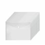 Pochettes dossier en plastique transparent A4 avec bouton à pression pour fermeture - Fournitures pour bureau
