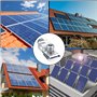 6 Pièces Clips de Mise à Terre de Panneau Solaire Standard, Kit de Fixation pour Système de Montage Solaire, Pinces de Support d
