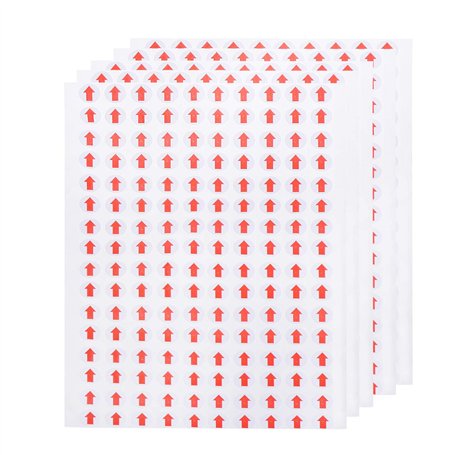 TOYANDONA 3200Pcs 10mm Autocollant Autocollant en Forme de flèche Autocollant de Produit défectueux étiquette de flèche Rouge po