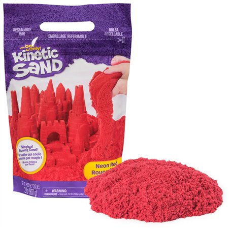 Kinetic Sand Sable Magique - Pack de Sable Magique Rouge 907 G - Créez Différentes Formes Hypnotisantes à l'Infini comme de la P