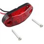 Futheda 4 pcs Rouge IP65 12 V/24 V Ovale LED latérales Feux de gabarit Avant Feux arrière Lampes Universel Indicateur de Positio