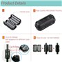 Futheda 10 pcs 7 mm Diamètre intérieur à Anneau de ferrite Core Anti-interférences Haute fréquence Filtre RFI EMI Noise Suppress