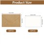 50 Pièces Mini Enveloppes et 50 Cartes Vierges Petites Enveloppes Pliantes