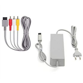 DARLINGTON & Sohns Kit de câbles pour Nintendo Wii - Câble de charge - Bloc d'alimentation + câble TV - Câble péritel - Adaptate