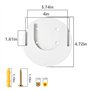 Tjyuze Freestyle Support Mural Compatible avec Samsung Freestyle Projecteur Plafond, Freestyle 2 Accessoires Support Mural