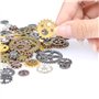 FOCCTS 100g Steampunk Engrenages en Métal Pendentif Cogs Steampunk pour Bijoux Artisanat 7-30mm