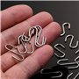 WILLBOND 150 Pièces Mini S Crochets Connecteurs en Métal Cintres à Crochet en Forme S avec Boîte de Rangement pour Artisanat DIY