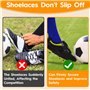 Boloest Lot de 5 paires de sangles de fixation élastiques pour chaussures de football pour empêcher les chaussures de tomber pen
