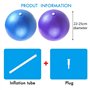 PROVO Lot de 2 balles de Pilates Souples, Core Balance Petit Ballon d'exercice Anti-éclatement de 23 cm avec Paille Gonflable, p