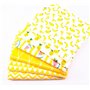 CraftsFabrics 6pcs 50cm x 50cm Fruits Fat Quarters Jaune Pour Quilting