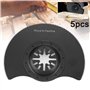 5 pièces lames de scie circulaire universelles oscillantes multi-outils ensemble d'accessoires pour plastique bois métal souple