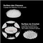 STARVAST 2000 Pcs/1000 Paires Scratch Autocollant Rond, Scratch Autocollant Double Face 10MM Crochets et Boucles Auto-adhésifs S
