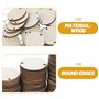 LIOOBO Calendrier Anniversaire Bois Tranches de Bois Disque Rondes pour Calendrier d'Ami Anniversaire Bricolage DIY Fabrication