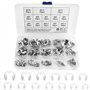 BGTXINGI 400pcs acier inoxydable n ° 13 e clip ring m1.5 à M15 Kit combiné de rondelles de bague de fixation externe