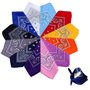 Xutong 12PCS Bandanas Fichu Mouchoir Unisexe