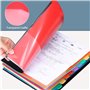 Delamiya Classeur à compartiments A4 portable A4 avec 12 compartiments en plastique PP avec élastique étanche pour école, fourni