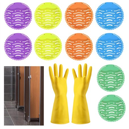 Sporgo Ecrans pour Urinoir 10 Pièces: Pastilles Urinoir Tapis d'Urinoir Désodorisant pour Urinoir Filtre à Urinoir