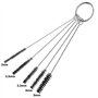 Nizirioo Lot de 4 kits de nettoyage pour aérographe avec récipient de nettoyage, jeu de brosses en nylon et aiguille en acier in