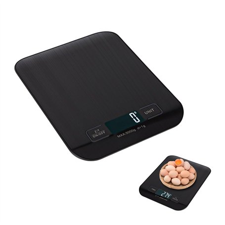 Nizirioo - Balance de cuisine numérique rechargeable par USB - 10 kg/1 g - Avec écran LED et fonction tare - Pour la pâtisserie