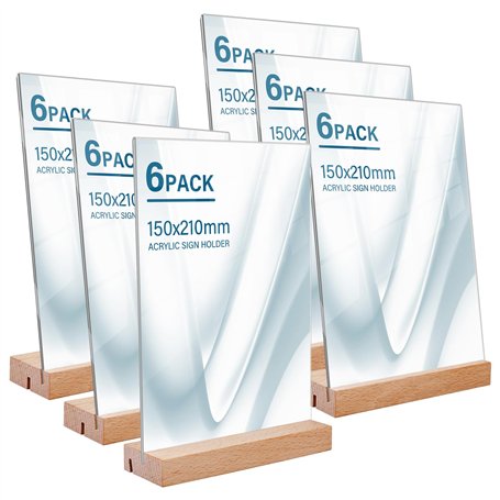 Présentoir de Table A5: 6 Pièces Porte Affiche A5