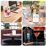 Présentoir de Table A5: 6 Pièces Porte Affiche A5, Porte Menu Transparente Acrylique, Présentoir A5, Chevalet de Table, Porte Me