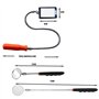 Lelukee 5 Miroir d'inspection Flexible télescopique avec Lampe de Poche LED,y Compris la Barre d'enregistrement magnétique.Miroi