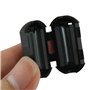 sourcing map 6 pcs Clip sur RFI Ferrite EMI bruit Filtre pour câble de 5mm