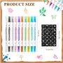Kit Stylo Tatouage Temporaire Enfant - 10 Stylos Tatouage Temporaire et 111 Pochoirs Tatouage Temporaire pour Cadeau DIY