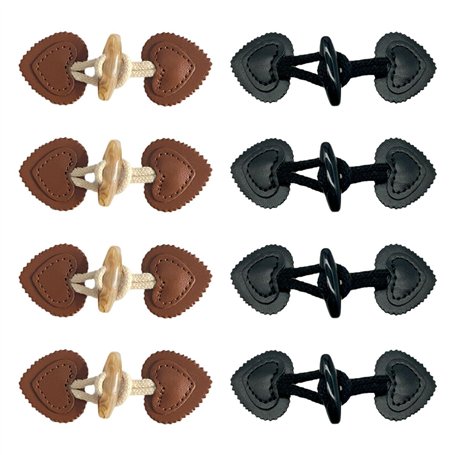 CVDYWDJIE 8 Paires De Boutons en Corne