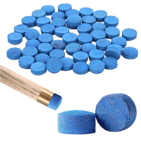 MAXQUU Lot de 50 pointes de rechange en cuir de qualité professionnelle pour queues de billard