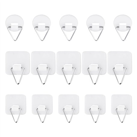 Lot de 15 crochets triangulaires autocollants pour photos