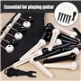 COACOM Lot de 10 chevilles de chevalet pour guitare, 1 extracteur de goupilles de chevalet, goupilles de cordes de guitare, broc