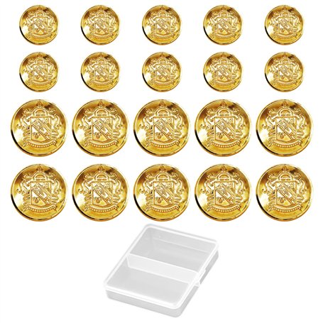 NYGGTYK 0 Morceaux De Boutons Métalliques Et Boîte De Rangement À 1 Pièce