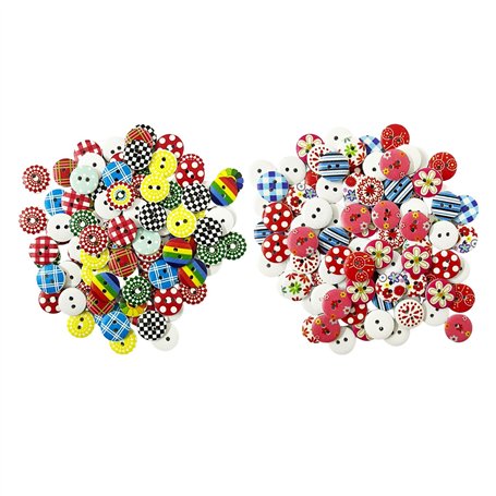 HDGSAFD 200 Boutons De Motif De Dessin Animé