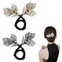 2 Morceaux D'Accessoires De Cheveux En Forme De Feuilles