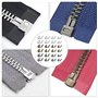 Kit de réparation de fermetures éclair de rechange en métal - 48 pièces - Pour couture, remplacement, bricolage - 4 tailles : #3