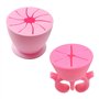 NyxSeat Lot de 2 Collecteurs de Déchets en Silicone Rose - Poubelle de Bureau Portable en Forme d'Anneau - Nettoyage de Bureau