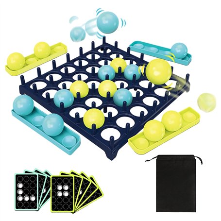 Jeu de Table de Ballon Sauteur - Sac en Non-Tissé Noir Avec Cordon de Serrage - Jeu de Société