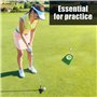 Ensemble de Putting de Golf - Tasse, Sac Non Tissé, Machine d'Aide, Coupe de Trou et Drapeau