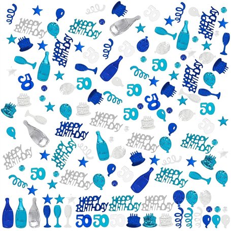 RELKLYU 30G 50E Anniversaire Confettis
