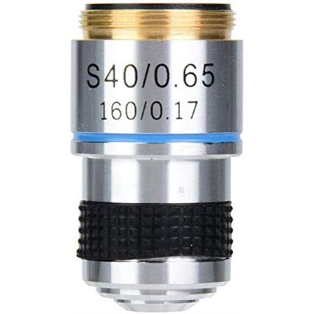 POFET 40X Objectif Achromatique 185 Microscope Biologique Objectifs Achromatiques Objectif 160/0.17