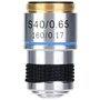 POFET 40X Objectif Achromatique 185 Microscope Biologique Objectifs Achromatiques Objectif 160/0.17