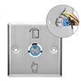 Système de contrôle d'accès, interrupteur lumineux en acier inoxydable, serrure de porte à bouton, serrure de porte de sécurité