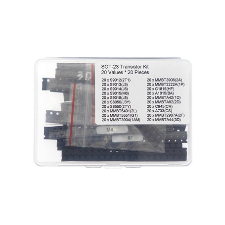 20 Valeurs * 20 Pièces SOT-23 SMD Transistor Kit