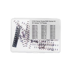 30 Valeurs * 10 Pièces SMD 0.5W LL-34 Glass Case Silicon Planar Zener Diodes 2V0 to 39V