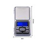 Mengshen Balance digitale de bijoux de poche Balance graduée en milligrammes haute précision 1.1lb / 500g (0.01g) Rechargement p