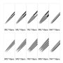 ATOMUS Lot de 100 aiguilles à tatouer jetables mélangées 3RL 5RL 7RL 9RL 3RS 5RS 7RS 9RS 5M1 7M1 Aiguilles en acier inoxydable s