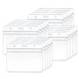 Porte-badges d'identification en plastique transparent étanche (20 pièces)