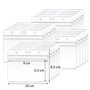 Porte-badges d'identification en plastique transparent étanche (20 pièces)